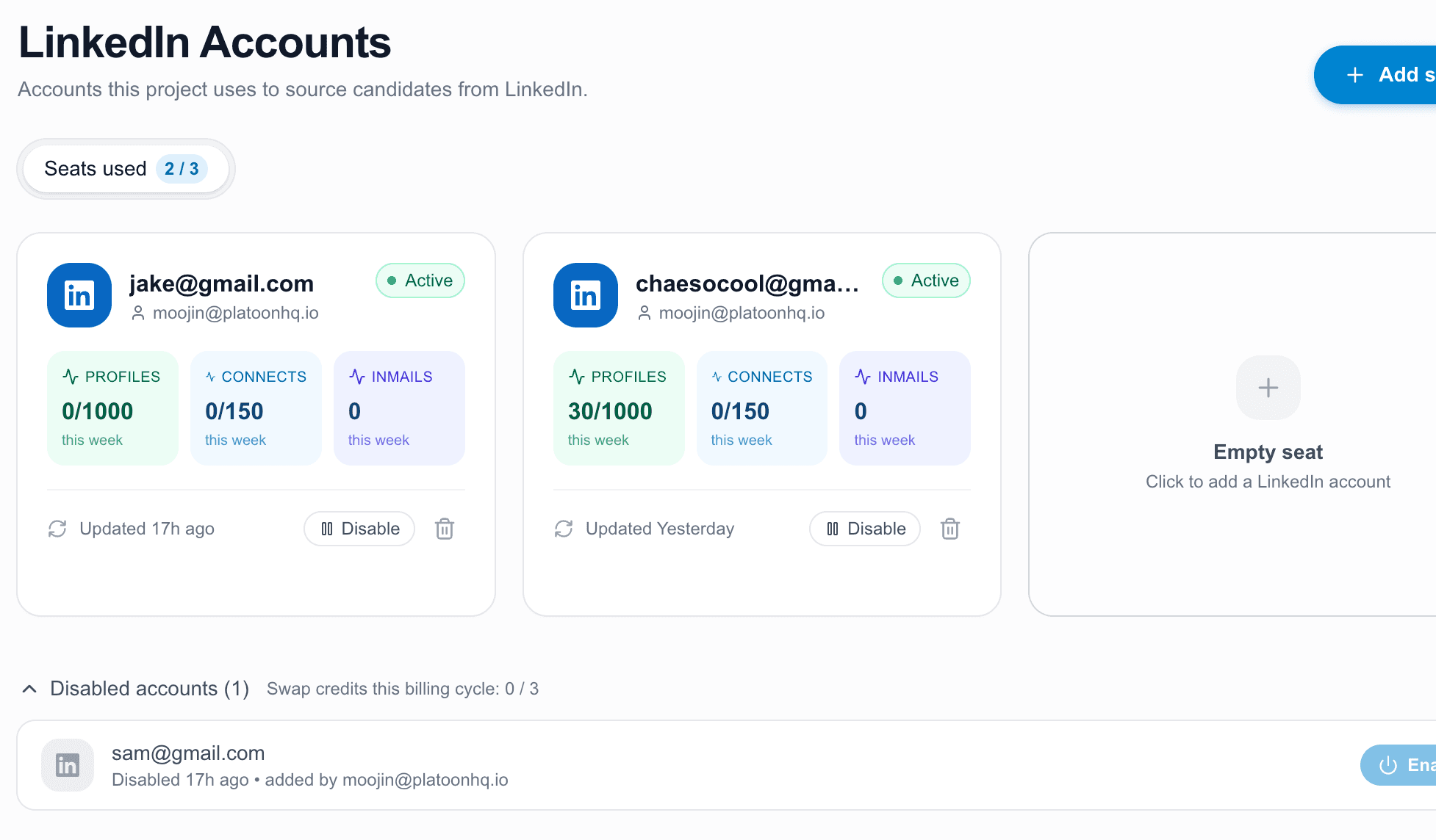 Multi-account preview